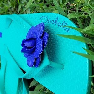 Dooballo Flip Flops with Cute Flower